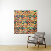 Ethnic boho grunge old pattern. Tribal art print.  タペストリー (インサイチュ(横))