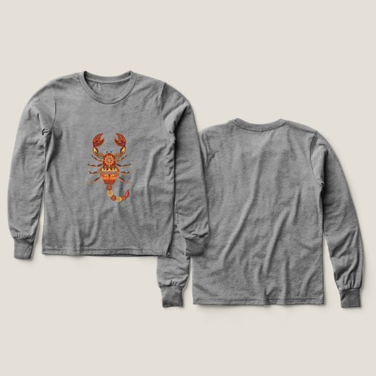 Ethnic Floral Scorpion (デザイン 正面&背面)
