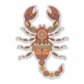 Ethnic Floral Scorpion シール (正面)