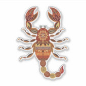 Ethnic Floral Scorpion シール (正面)