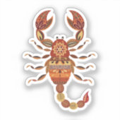 Ethnic Floral Scorpion シール (正面)