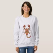 Ethnic Floral Scorpion スウェットシャツ (正面フル)