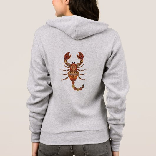 Ethnic Floral Scorpion パーカ (裏面)