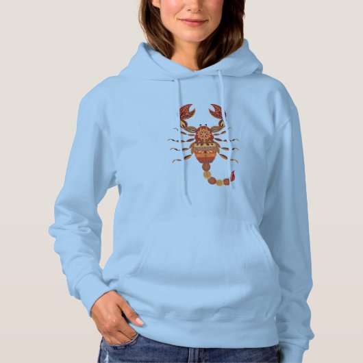 Ethnic Floral Scorpion パーカ (正面)