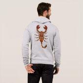 Ethnic Floral Scorpion パーカ (裏面フル)