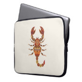 Ethnic Floral Scorpion ラップトップスリーブ (正面左)
