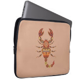 Ethnic Floral Scorpion ラップトップスリーブ (正面右)