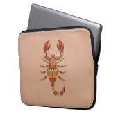Ethnic Floral Scorpion ラップトップスリーブ (正面左)