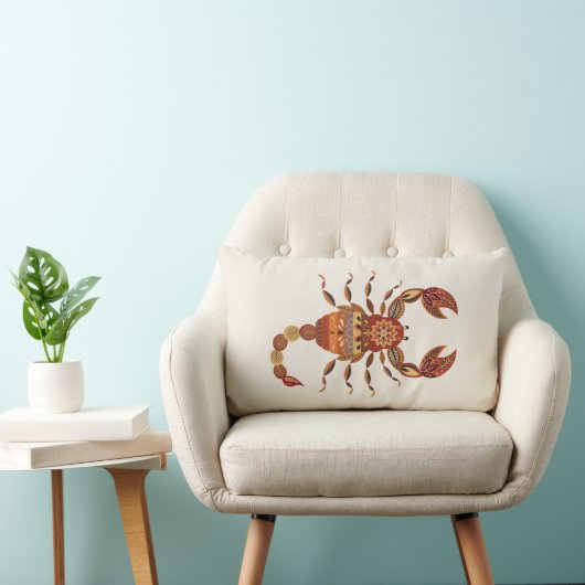 Ethnic Floral Scorpion ランバークッション (椅子)