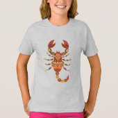 Ethnic Floral Scorpion Tシャツ (正面)