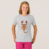 Ethnic Floral Scorpion Tシャツ (正面フル)