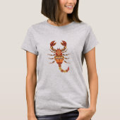 Ethnic Floral Scorpion Tシャツ (正面)