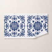  Ethnic folk ceramic tile in talavera style バスタオルセット (ハンドタオル)