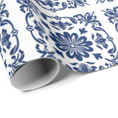 Ethnic folk ceramic tile in talavera style ラッピングペーパー (ロールコーナー)