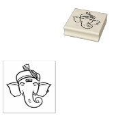 Ethnic Ganesha | Indian God Drawing ラバースタンプ (押印)