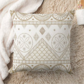 Ethnic Geometric Floral Tribal Seamless Pattern 2 クッション (ブランケット)