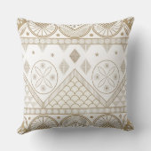 Ethnic Geometric Floral Tribal Seamless Pattern 2 クッション (裏面)