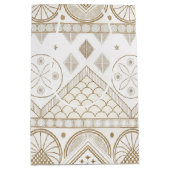 Ethnic Geometric Floral Tribal Seamless Pattern 2 ミディアムペーパーバッグ (正面)