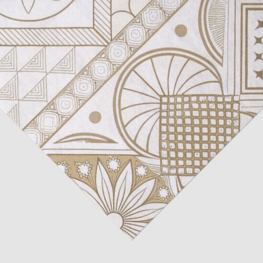 Ethnic Geometric Floral Tribal Seamless Pattern 2 薄葉紙 (詳細)