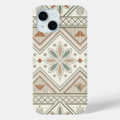 Ethnic Geometric Floral Tribal Seamless Pattern Case-Mate iPhoneケース (裏面)