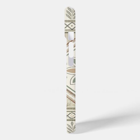 Ethnic Geometric Floral Tribal Seamless Pattern Case-Mate iPhoneケース (裏面 / 左)