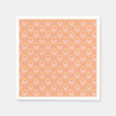 ethnic geometric paisley floral seamless pattern スタンダードカクテルナプキン (正面)