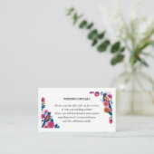 Ethnic Ornate Folk Birds and Flowers Wedding エンクロージャーカード (スタンド正面)