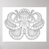 Ethnic Patterned Octopus 2 ポスター (正面)