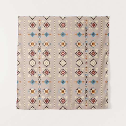 Ethnic seamless pattern タペストリー (正面)