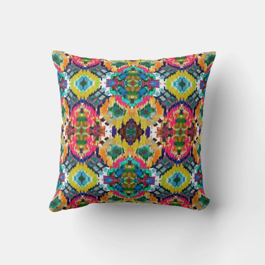 Ethnic seamless pattern. Ethnic boho ornament. Rep クッション (裏面)