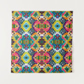 Ethnic seamless pattern. Ethnic boho ornament. Rep タペストリー (正面(横))