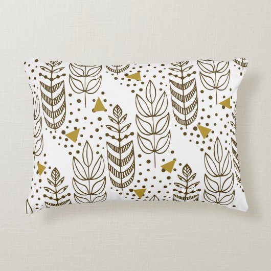 Ethnic seamless pattern with stylish trees. Endles アクセントクッション (正面)