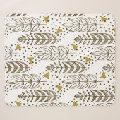 Ethnic seamless pattern with stylish trees. Endles シェルパブランケット (正面(横))