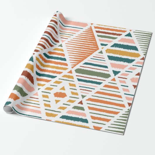 Ethnic Tribal Argyle Seamless Pattern. Traditional ラッピングペーパー (アンロールド)