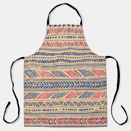 Ethnic tribal vintage seamless pattern エプロン (正面)