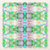 Ethnic Vintage Pattern – Elegant Boho Fantasy ペーパーコースター (正面)