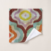 ethnisches ikat vintage design バスタオルセット (ウォッシュタオル)