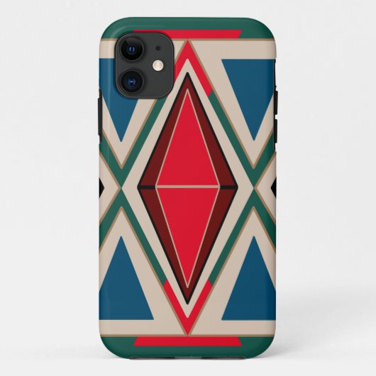 Ethno Muster Green Case-Mate iPhoneケース (裏面)