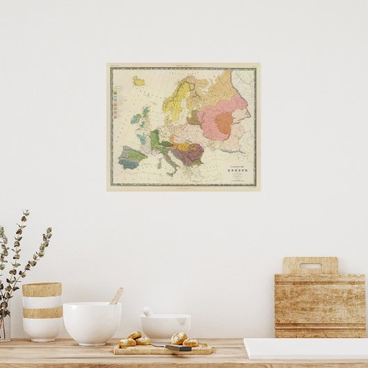 Ethnographic, Europe ポスター (キッチン)