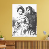 Etienne Loustau話が女優に キャンバスプリント (インサイチュ (リビング))