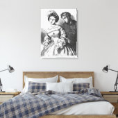 Etienne Loustau話が女優に キャンバスプリント (インサイチュ (寝室))