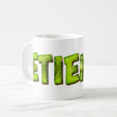 Etienne Name Kiwi Style Tasse Teetasse Kaffeetasse コーヒーマグカップ (正面左)