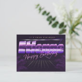 Etienne Name Vorname lila Postkarte Geburtstag ポストカード (スタンド正面)