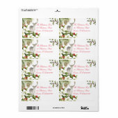 Etiket kerst hert ラベル (フルシート)