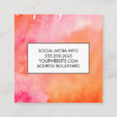 Etiqueta/水彩表現 スクエア名刺 (裏面)