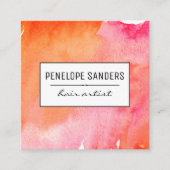 Etiqueta/水彩表現 スクエア名刺 (正面)