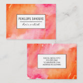 Etiqueta/水彩表現 名刺 (正面/裏面)