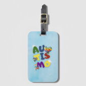 Etiqueta Bagagen Mãe de Autista ラゲッジタグ (正面縦)