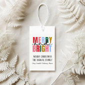 Etiqueta colgante personalizada happy and bright ギフトタグ
