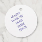 ETIQUETA DE AGRADECIMIENTO  フェイバータグ (裏面)